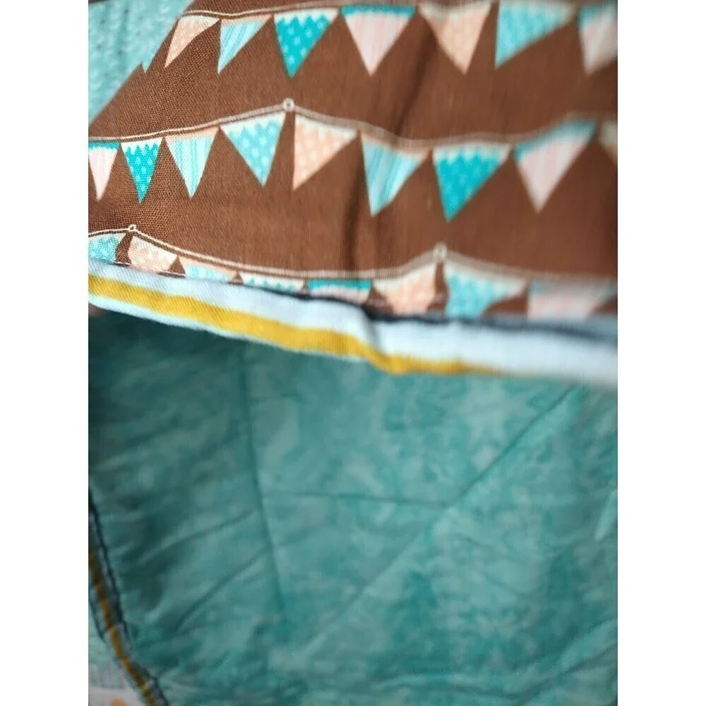 New Handmade Ducks Unisex Pinwheel Baby Blanket. 38.5